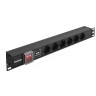 Блок розеток EXEGATE SERVERPRO PDU-19H607 AL-6S-C14-SW-SPD1 EX280832RUS
